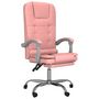 Voir la diapositive 2 : VIDAXL Fauteuil de massage inclinable de bureau Rose Similicuir