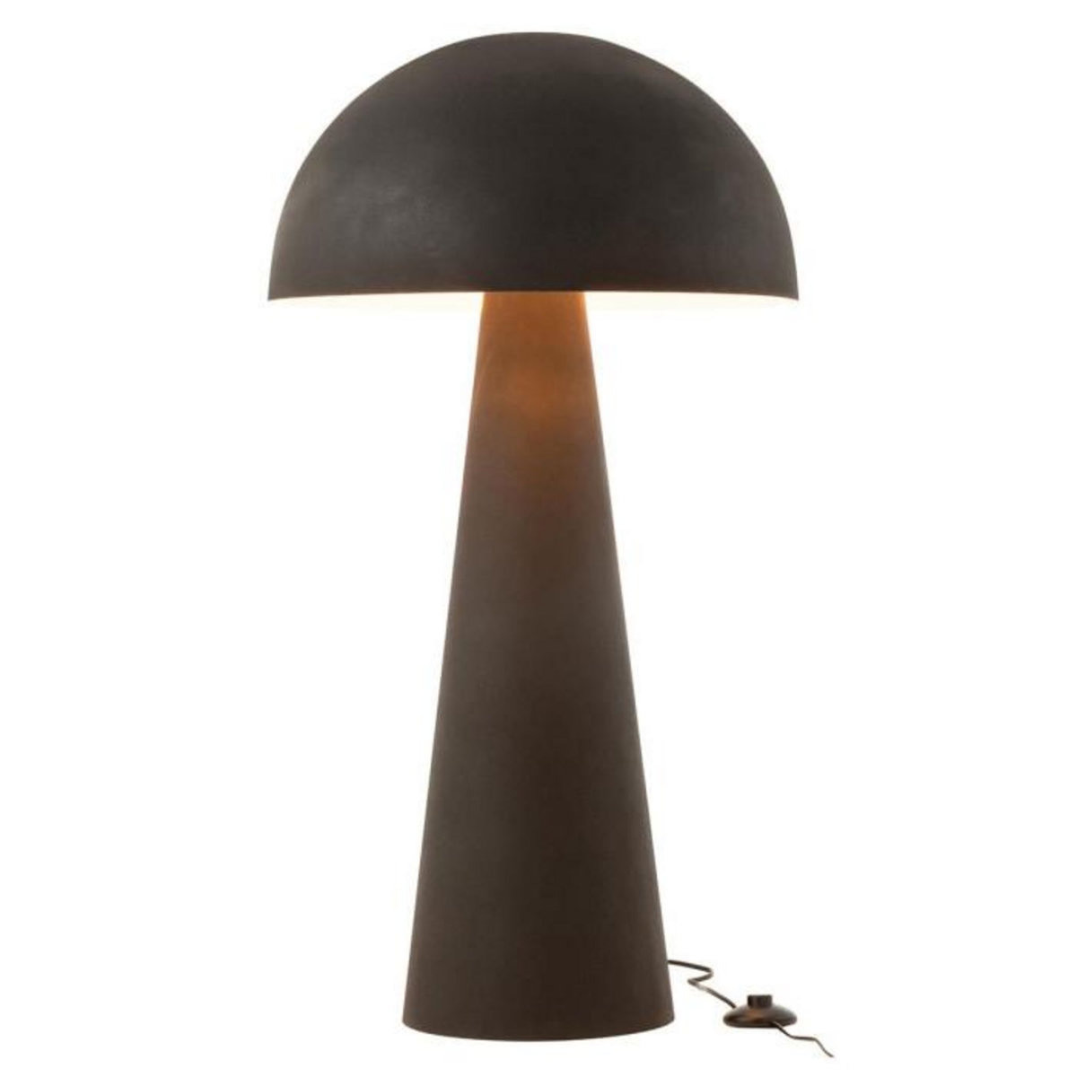Paris Prix Lampadaire Design  Champignon  95cm Noir Mat