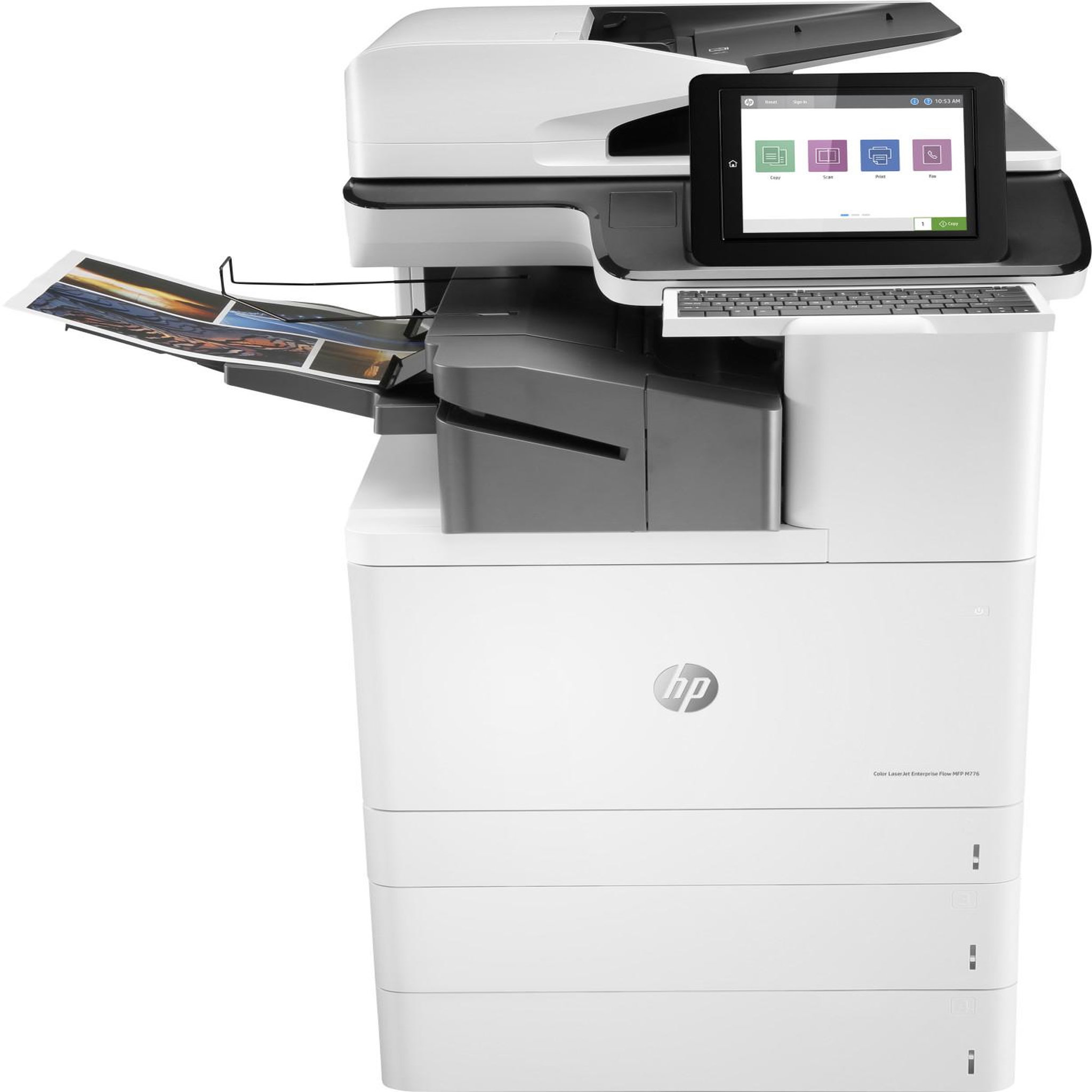 Voir la diapositive 2 : HP Imprimante multifonction hp t3u56a laserjet enterprise flow m776zs a3 1200 x 1200 dpi 46 ppm wi-fi blanc