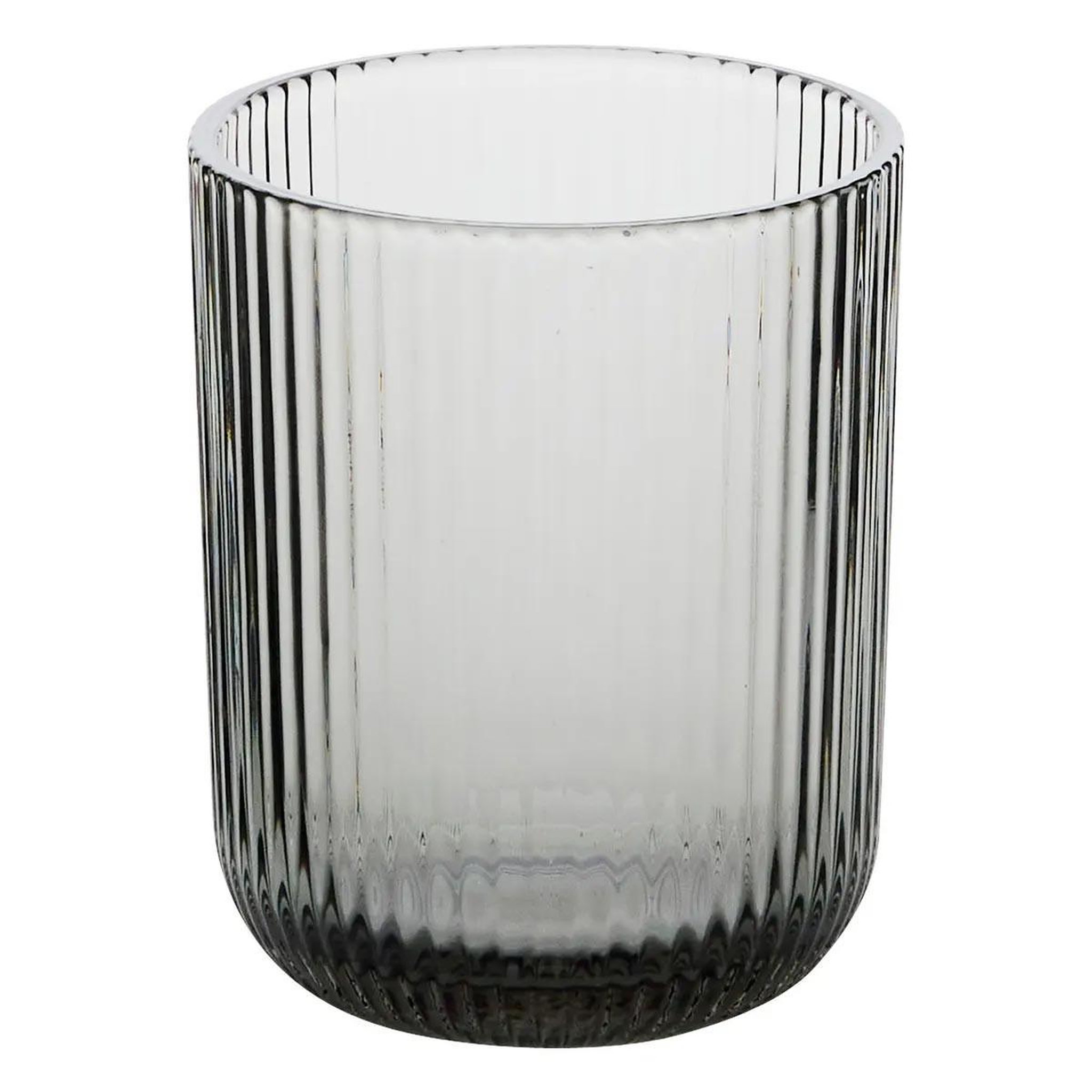Voir la diapositive 2 : SECRET DE GOURMET Lot de 6 verres bas strie  ema  25cl gris