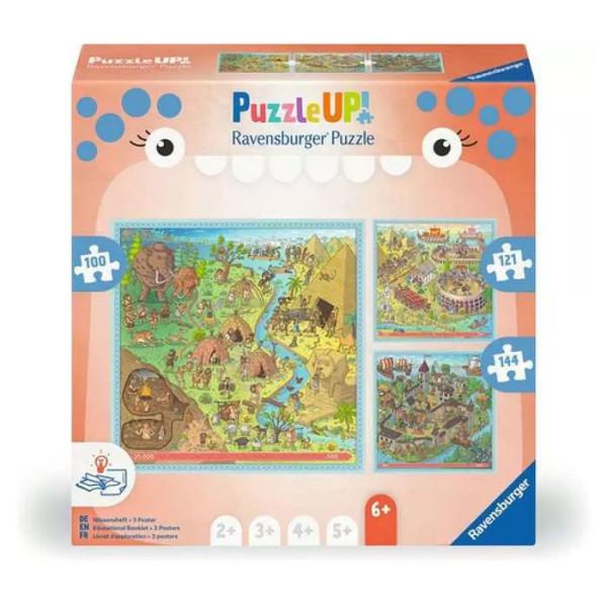 RAVENSBURGER Puzzle up! Histoire 3 puzzles