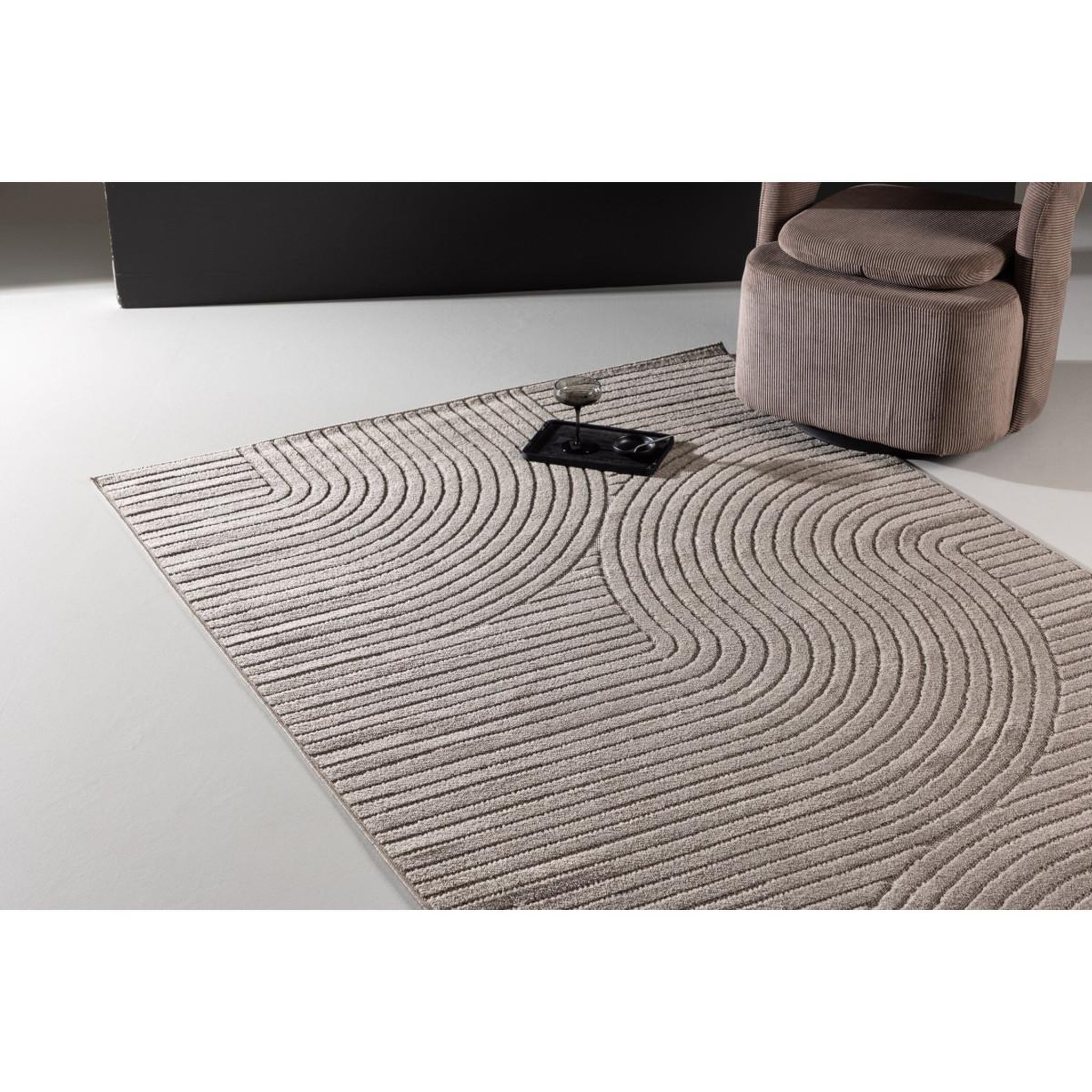Voir la diapositive 6 : Paris Prix Tapis déco  vince solar  200x290cm marron
