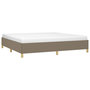 Voir la diapositive 3 : VIDAXL Cadre de lit sans matelas taupe 200x200 cm tissu