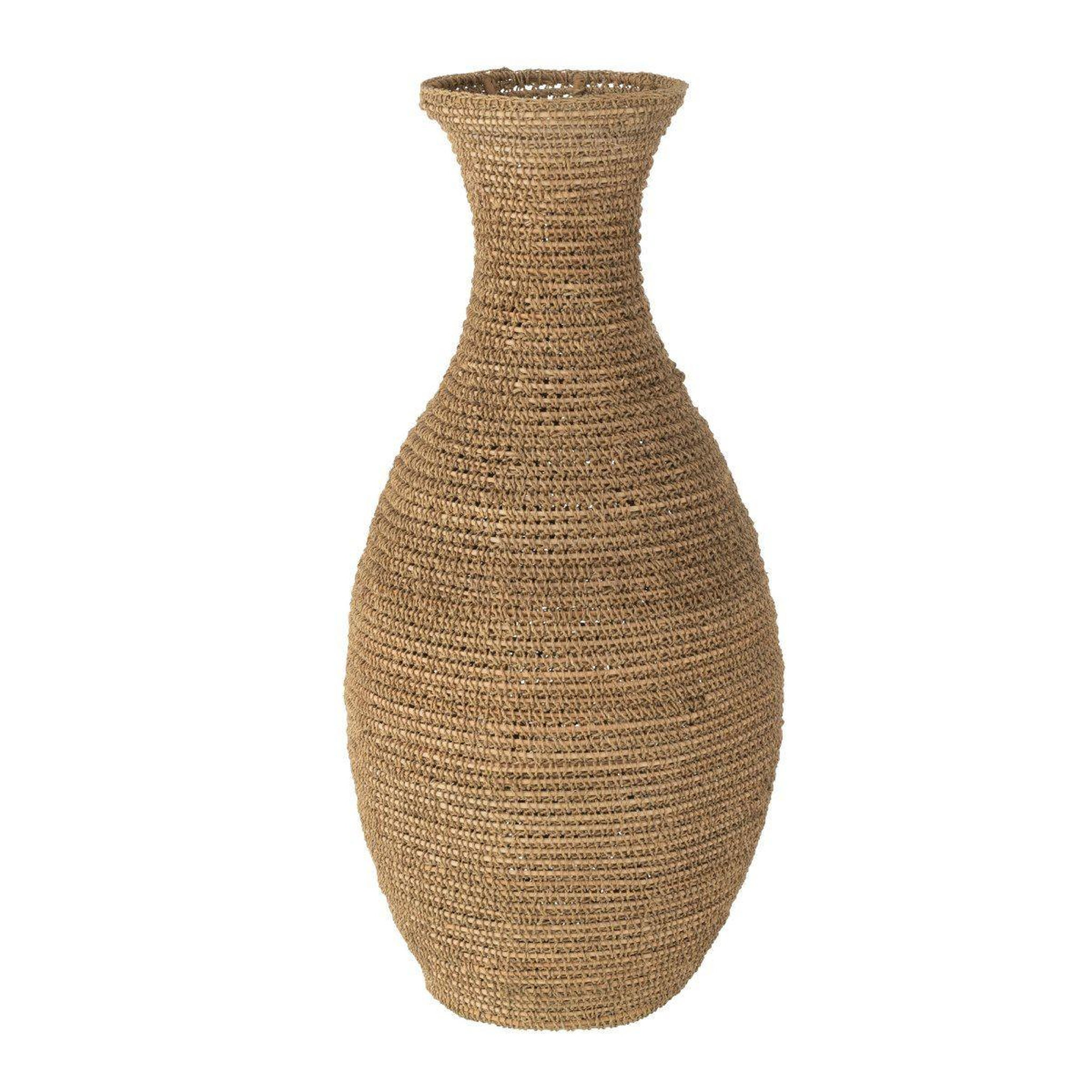 Voir la diapositive 1 : J-LINE Vase en jonc de mer  lise  75cm naturel