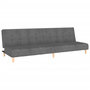 Voir la diapositive 2 : VIDAXL Canape-lit a 2 places gris clair tissu