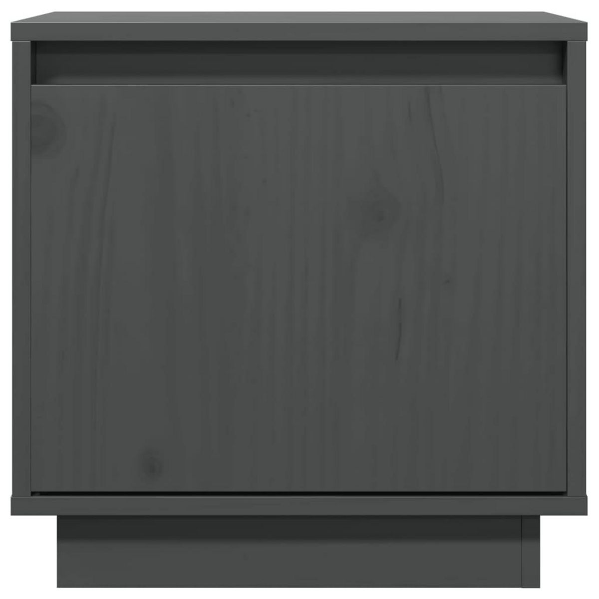 VIDAXL Tables de chevet 2 pcs Gris 40x30x40 cm Bois de pin solide