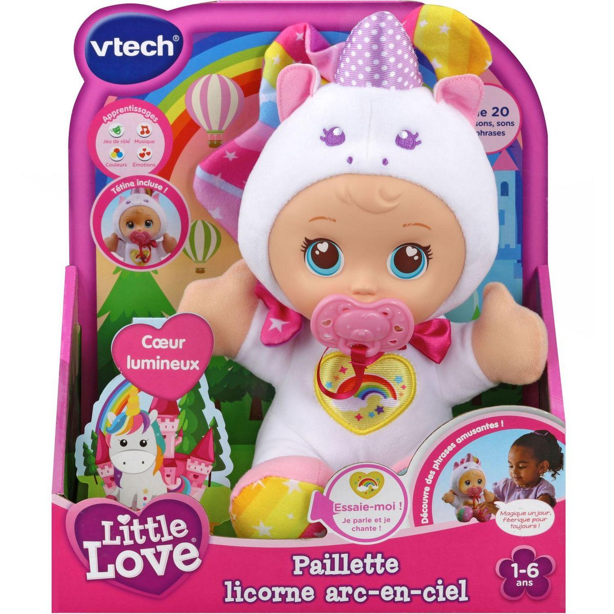 VTECH Little love - Paillette Licorne Arc-en-ciel