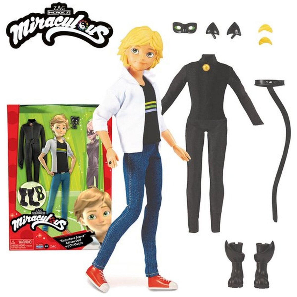 BANDAI Adrien poupée 26 cm Miraculous