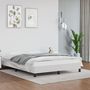 Voir la diapositive 2 : VIDAXL Cadre de lit sans matelas blanc 140x190 cm similicuir