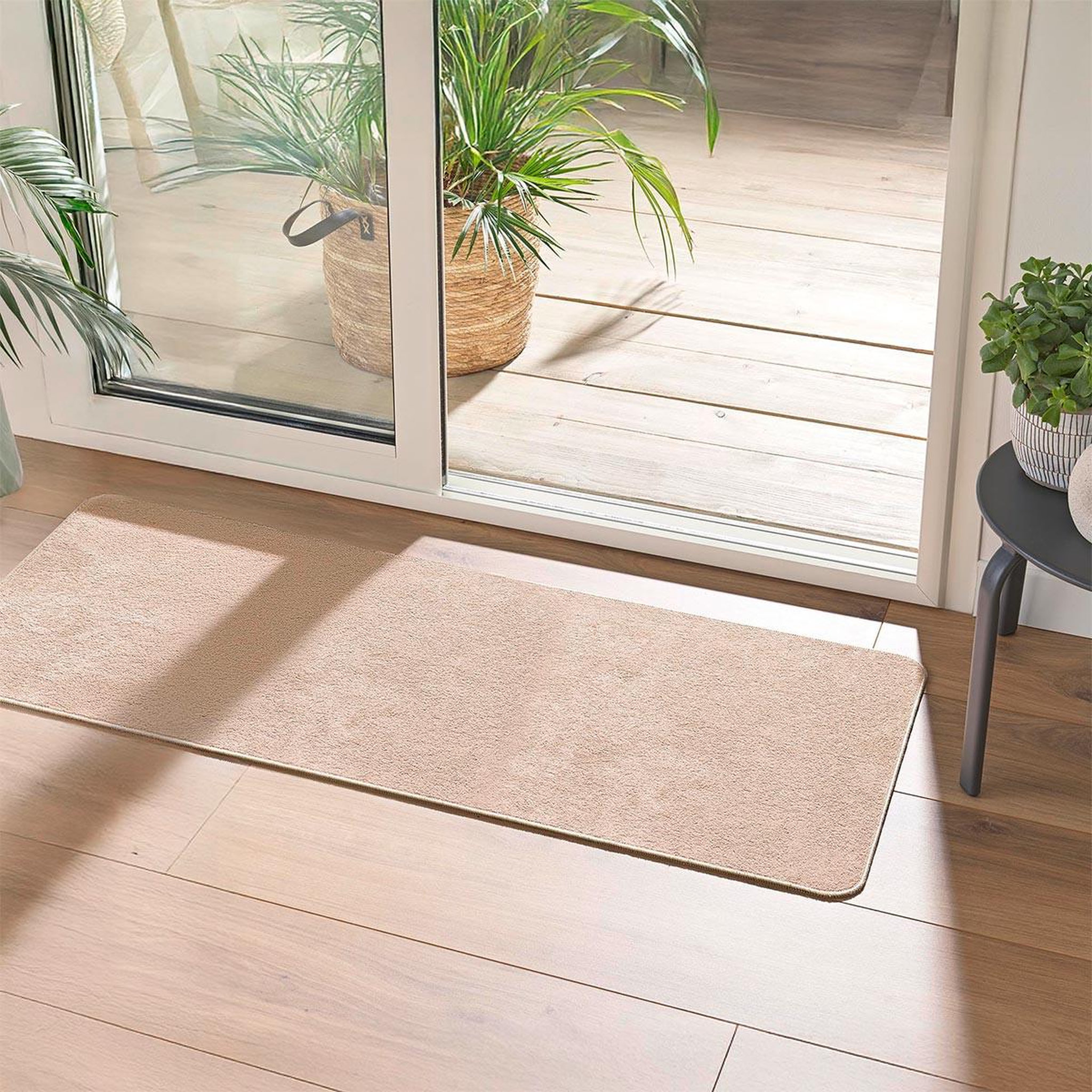 Voir la diapositive 4 : Douceur d'Intérieur Tapis tissé velours  carpetuni  45x120cm naturel