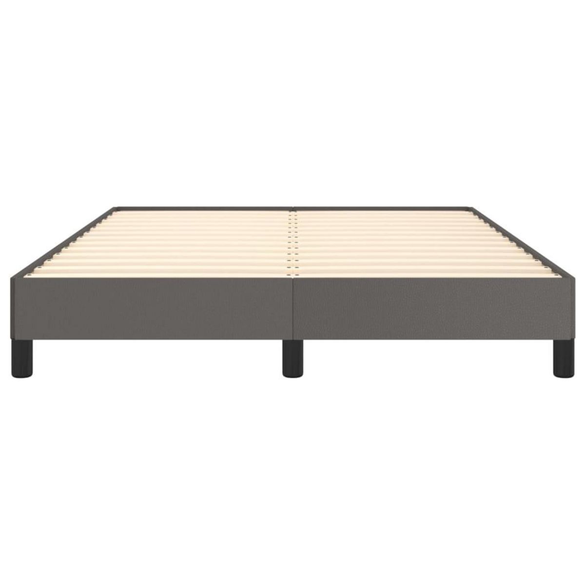VIDAXL Cadre de lit sans matelas gris 140x190 cm similicuir