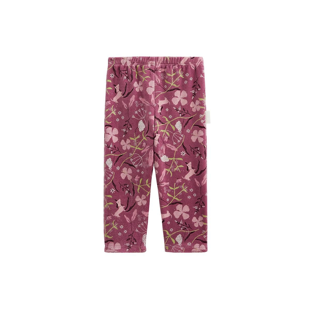 Petit Béguin Pyjama enfant 2 pièces en velours Mila