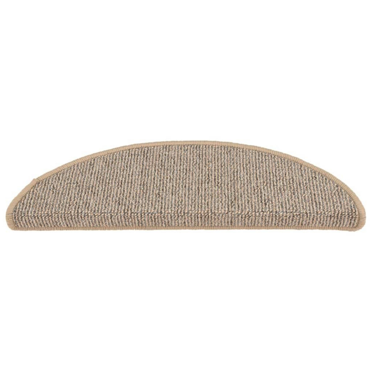 VIDAXL Tapis de marches d'escalier 15 pcs Marron 56x17x3 cm