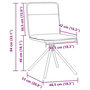 Voir la diapositive 6 : VIDAXL Chaises a manger lot de 2 marron fonce tissu