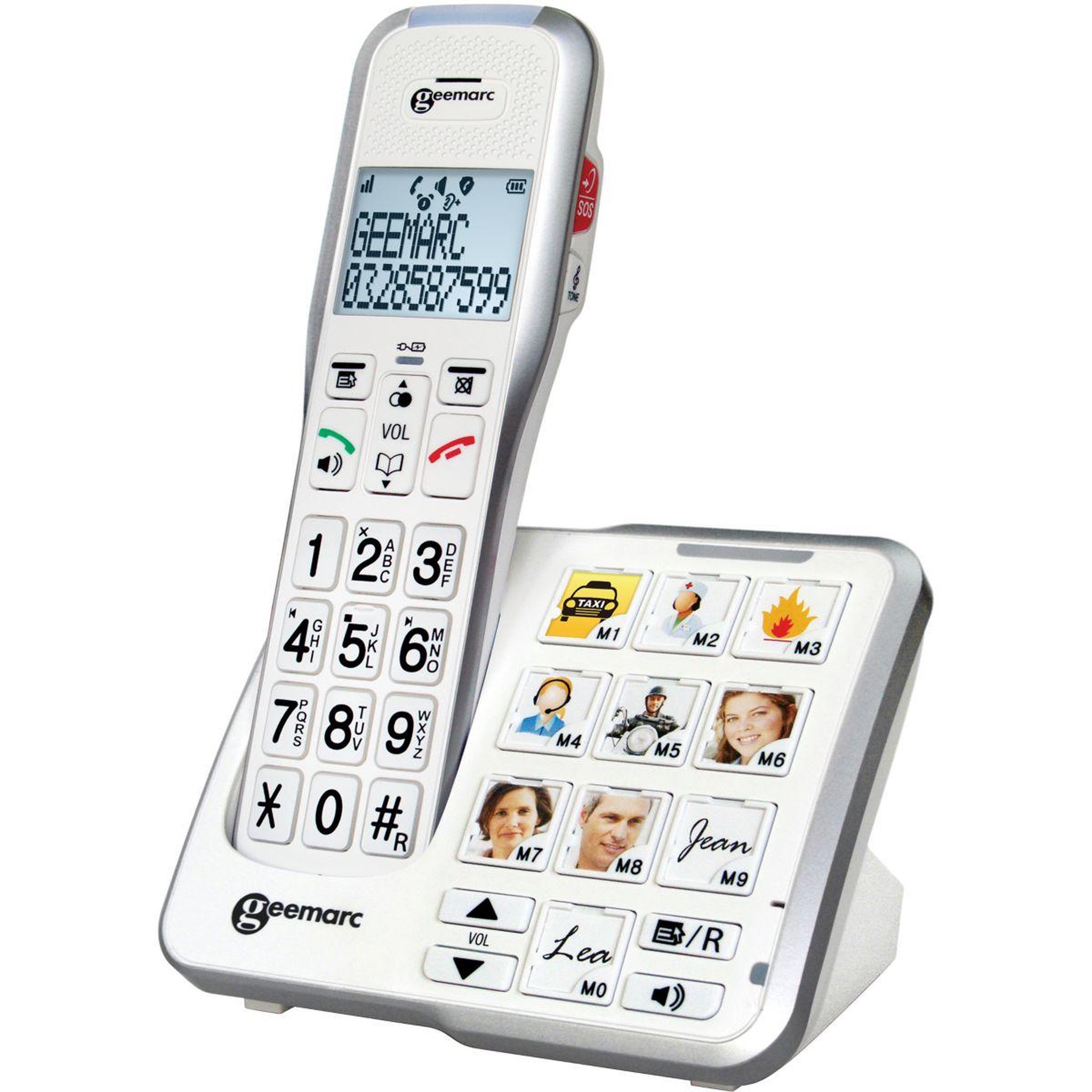 Voir la diapositive 4 : GEEMARC Téléphone sans fil Amplidect 595-2 Photo
