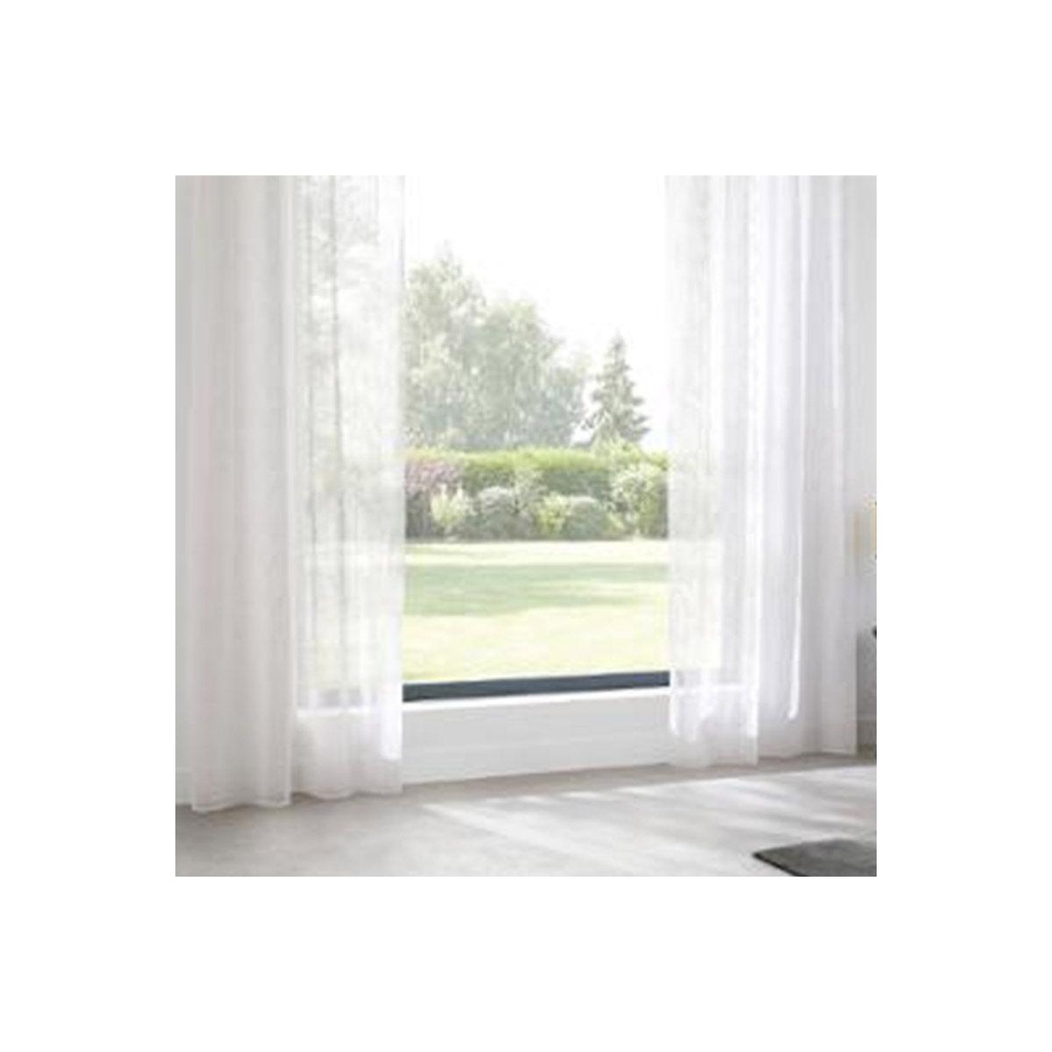 ATMOSPHERA Rideau voilage à œillets  ruben  140x240cm blanc