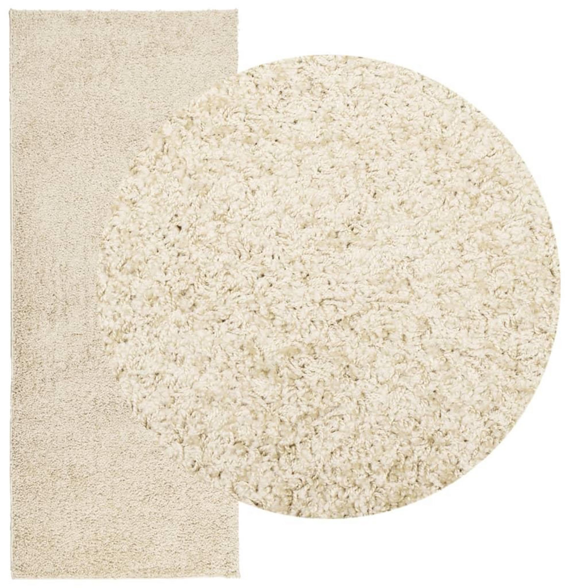 VIDAXL Tapis shaggy PAMPLONA poils longs moderne dore 80x200 cm