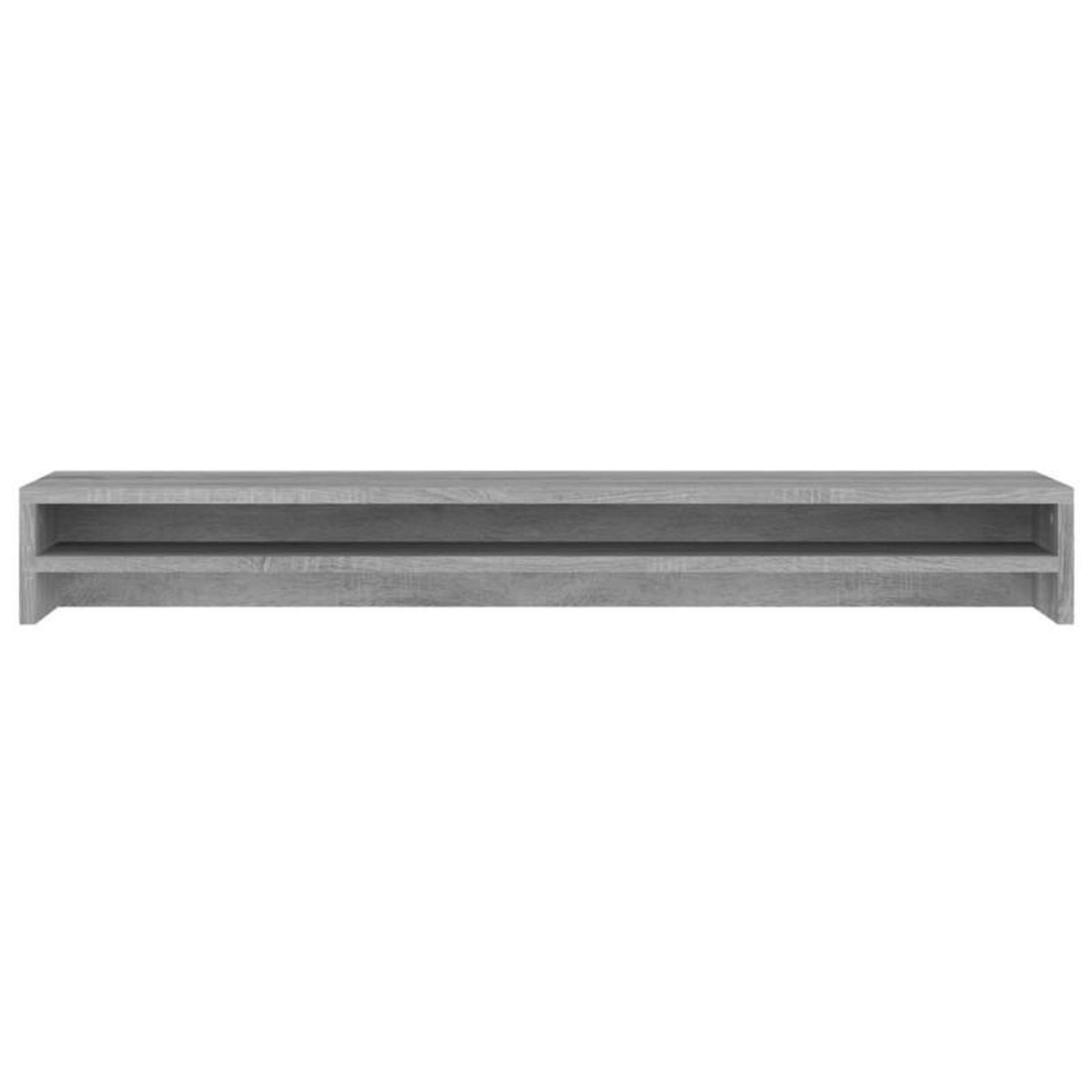 Voir la diapositive 4 : VIDAXL Support de moniteur Sonoma gris 100x24x13 cm Bois d ingénierie