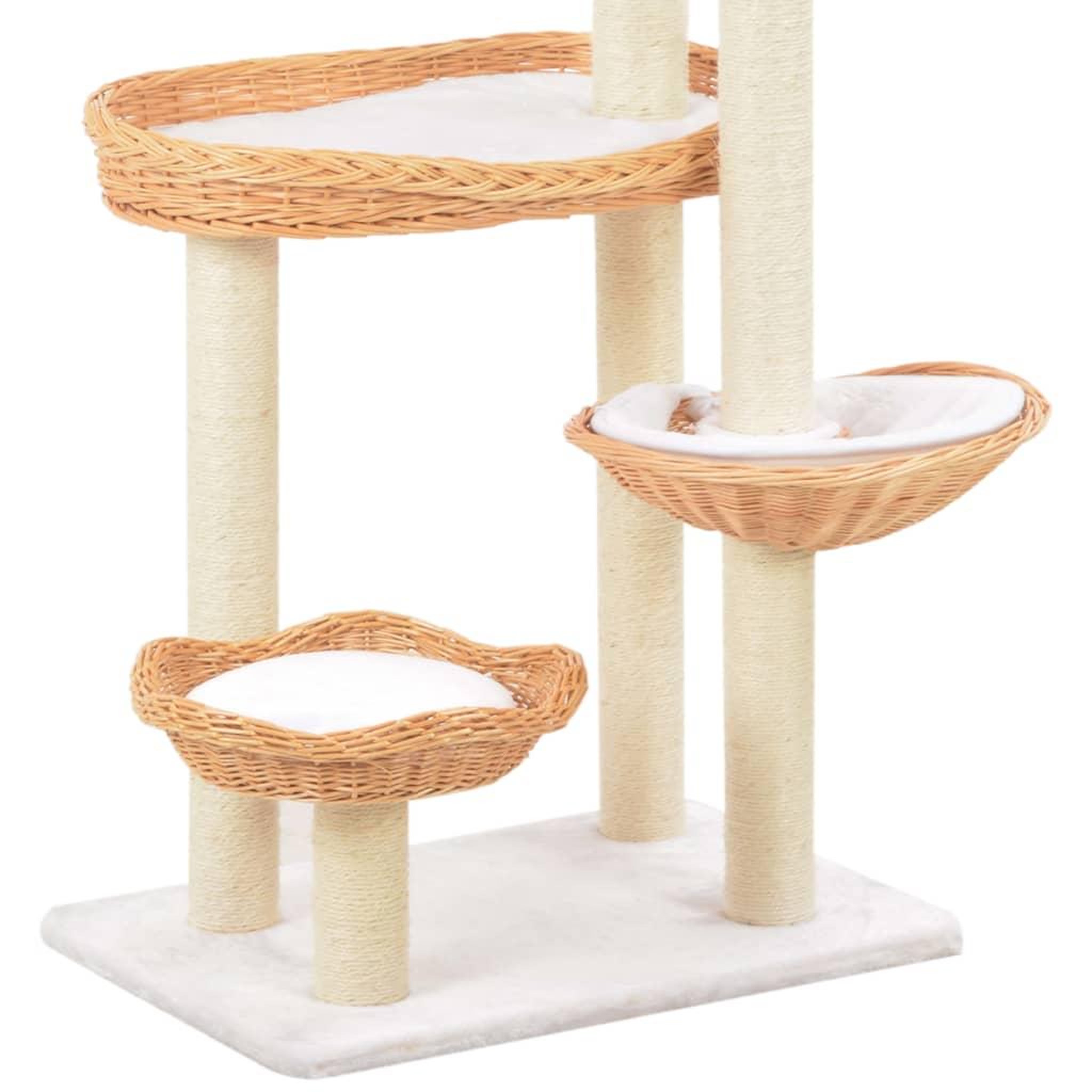 Voir la diapositive 5 : VIDAXL Arbre a chat avec griffoir en sisal naturel bois de saule