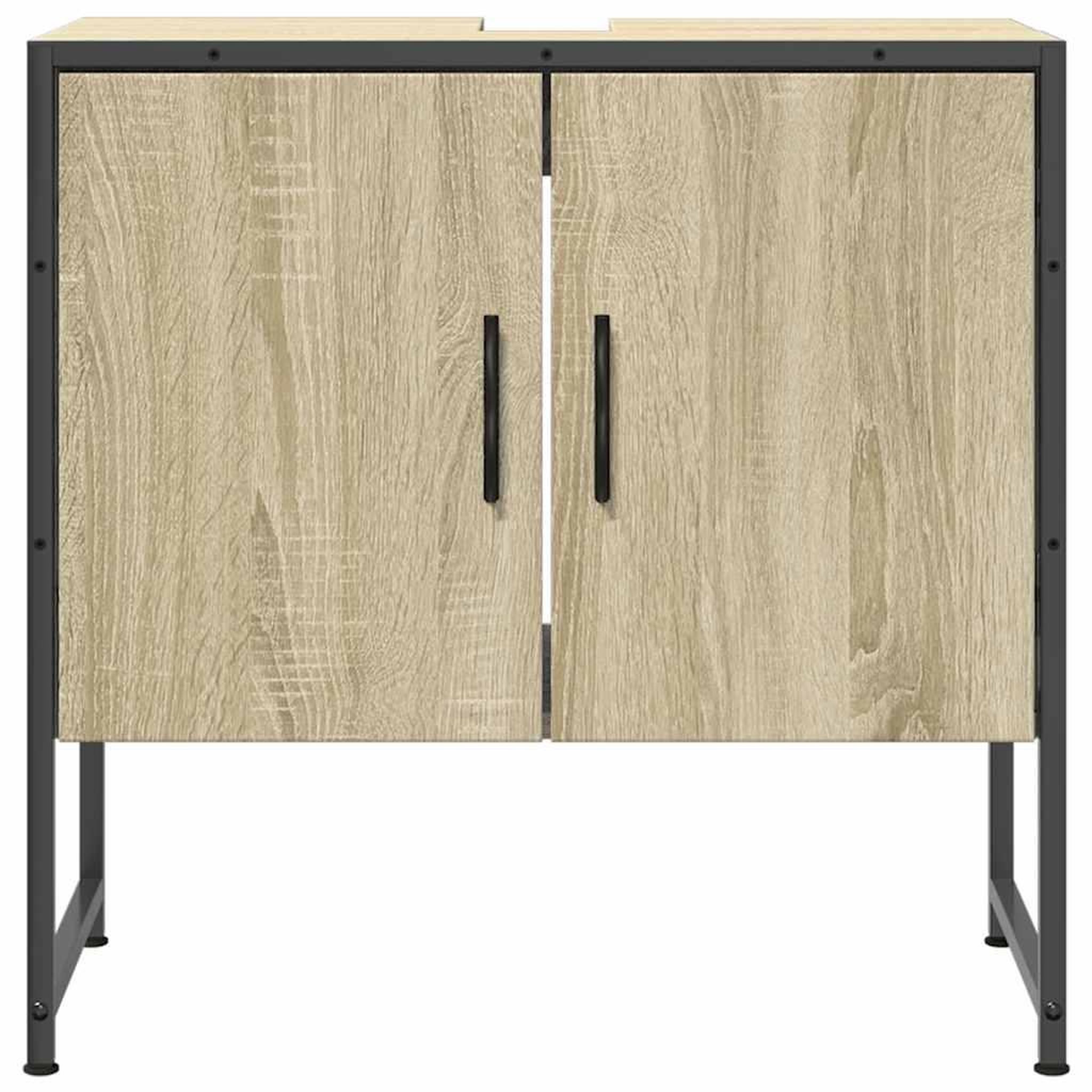 Voir la diapositive 5 : VIDAXL Armoire lavabo de salle de bain chene sonoma 60x33x60 cm