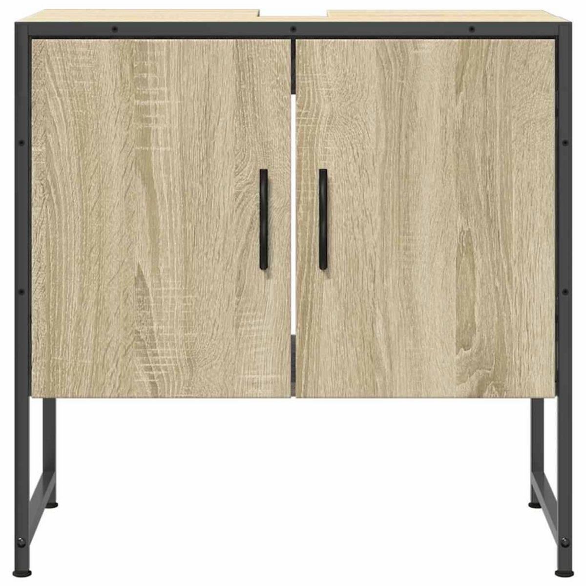 VIDAXL Armoire lavabo de salle de bain chene sonoma 60x33x60 cm
