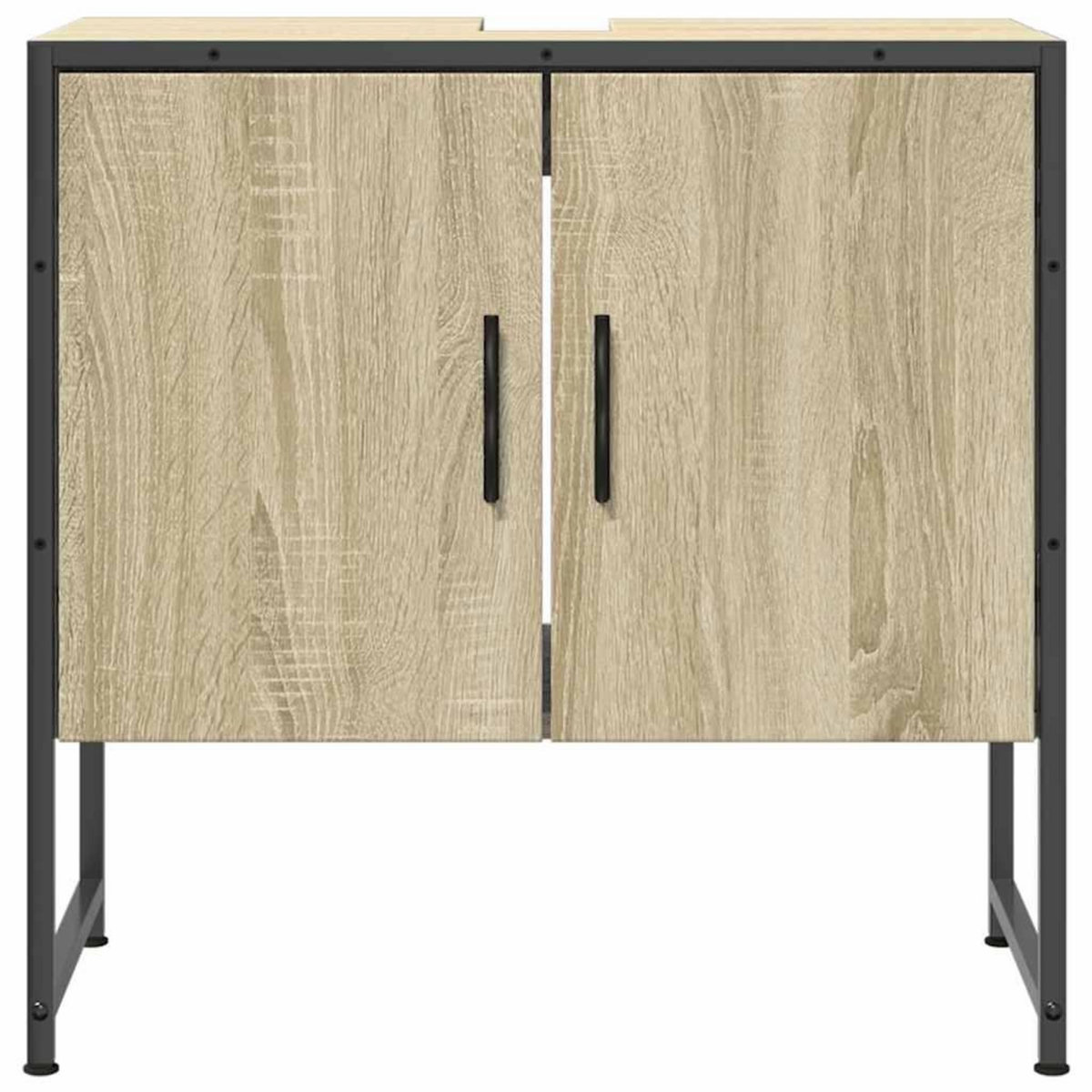 VIDAXL Armoire lavabo de salle de bain chene sonoma 60x33x60 cm