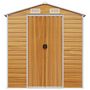 Voir la diapositive 4 : VIDAXL Abri de jardin marron clair 191x300x198 cm acier galvanise