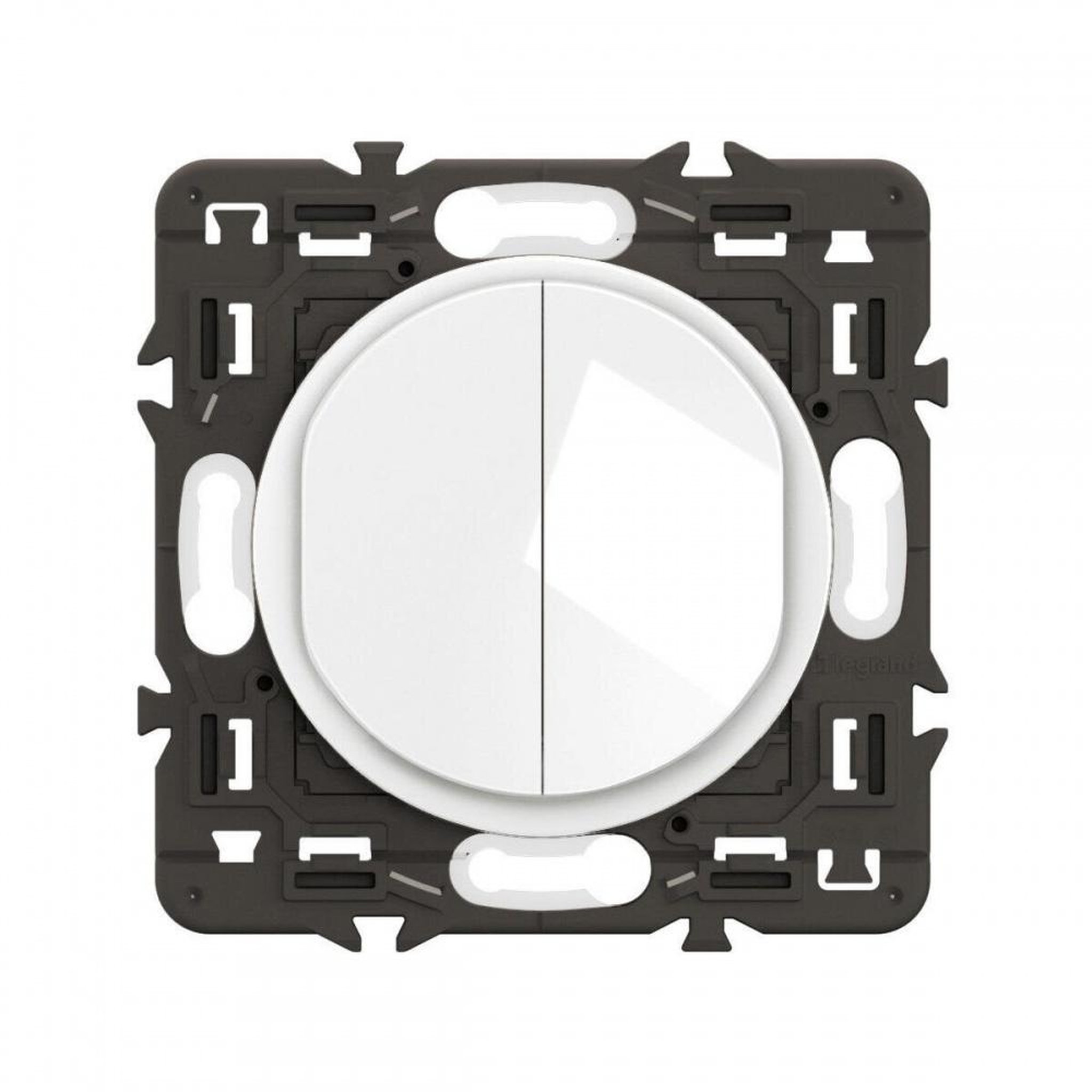 Legrand Double poussoir compo celiane blanc