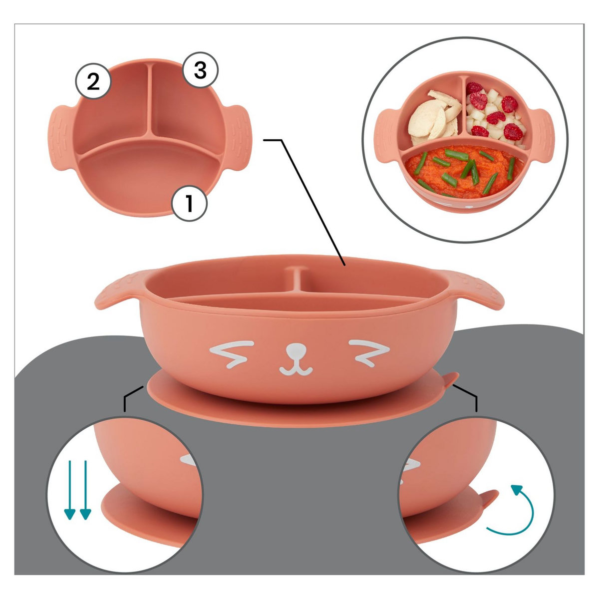 BABYMOOV Kit  repas LEARN'ISY 4 pièces