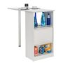 Voir la diapositive 2 : Table comptoir de cuisine avec rangement à rideau L130cm LUCK