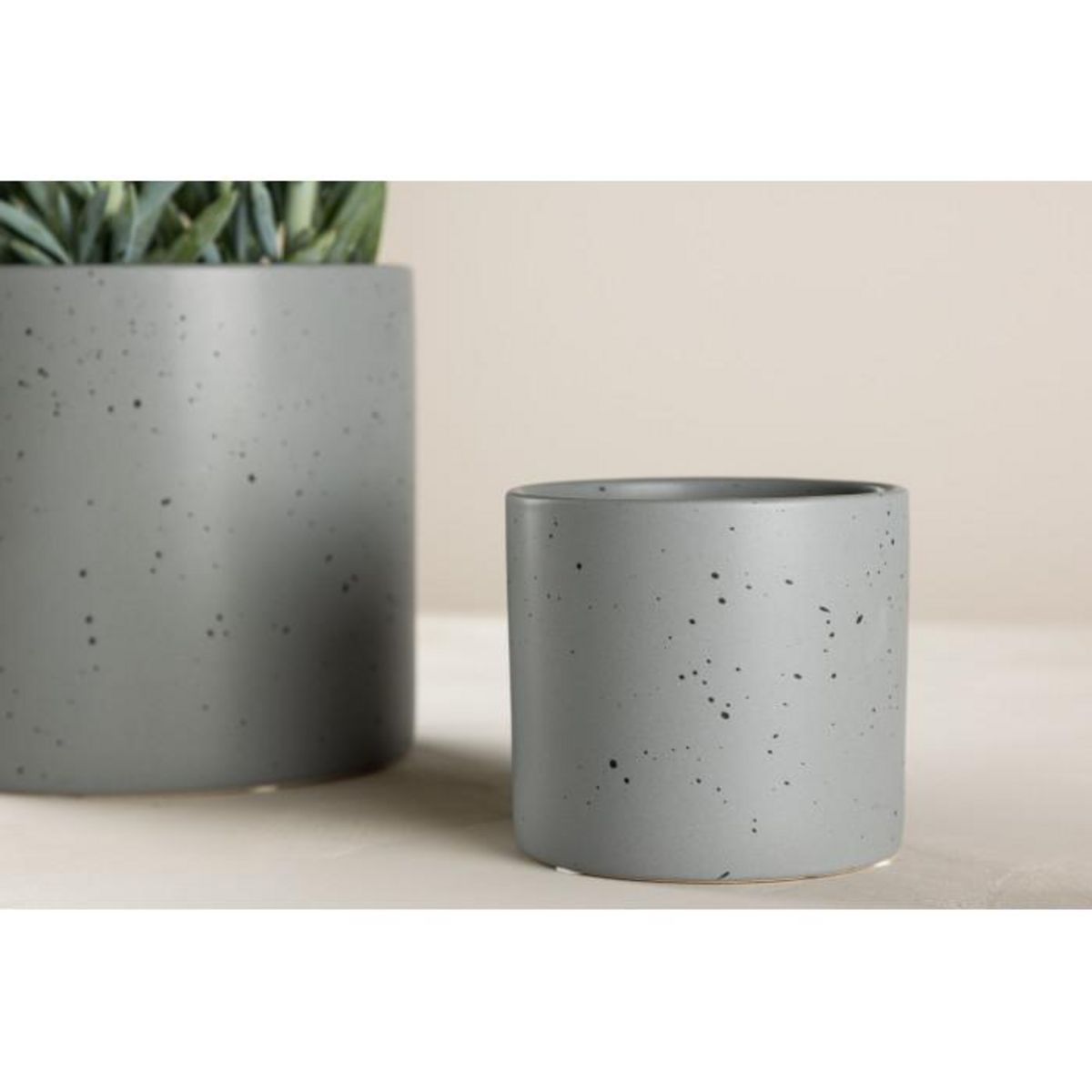 Paris Prix Pot Déco en Céramique  Sane  11cm Gris Foncé