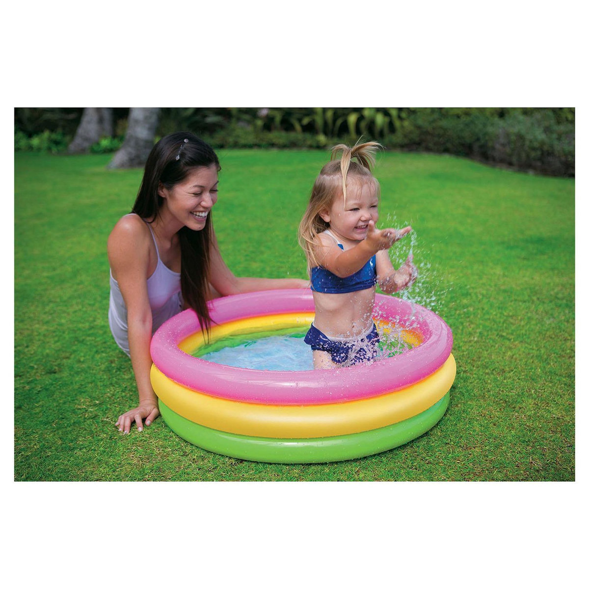 INTEX Pataugeoire 3 boudins 86 cm