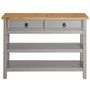 Voir la diapositive 3 : IDIMEX Table console en pin TEQUILA style mexicain, 1 tiroir et 2 étagères