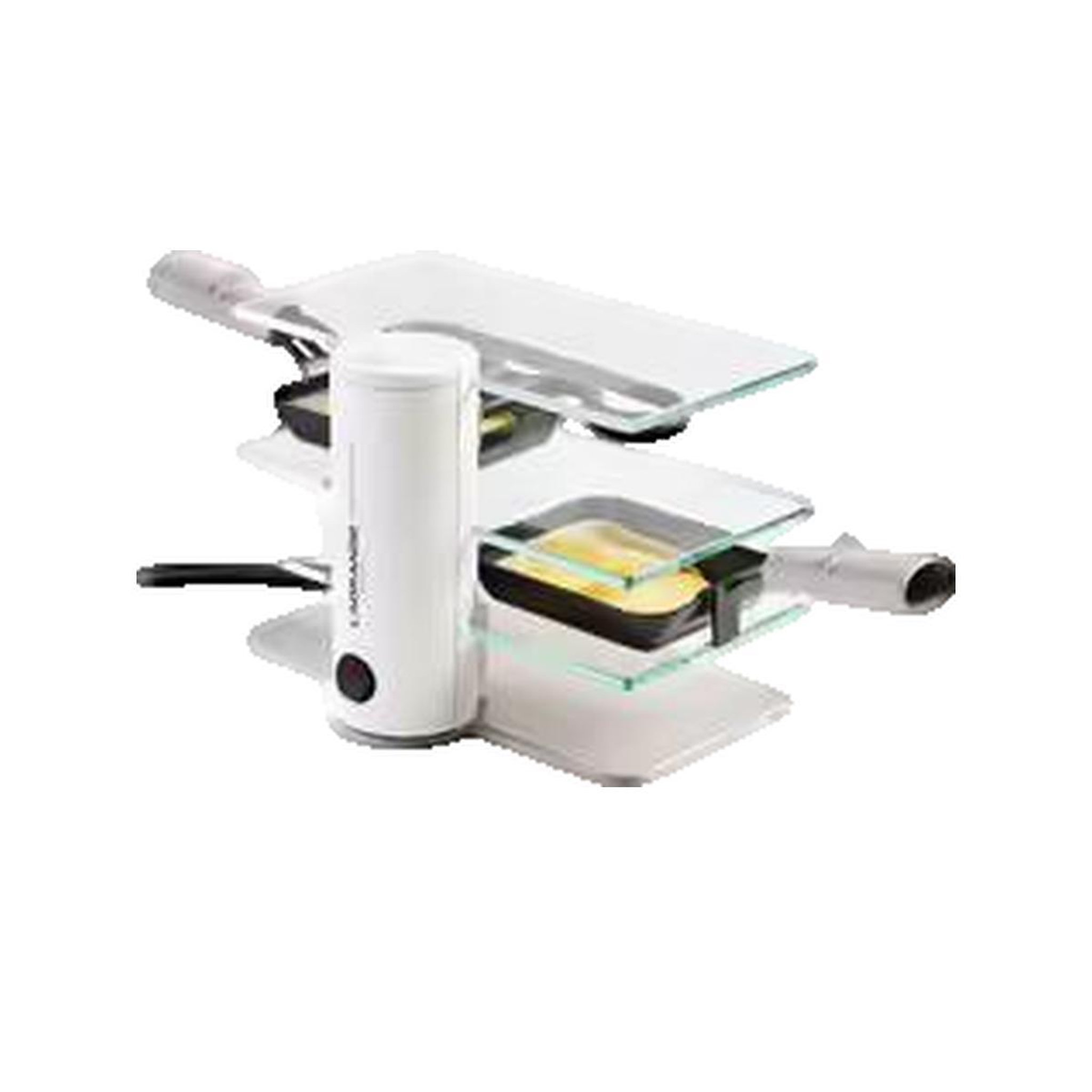LAGRANGE Appareil à raclette Lagrange 350W pour 2 personnes avec plaques en verre