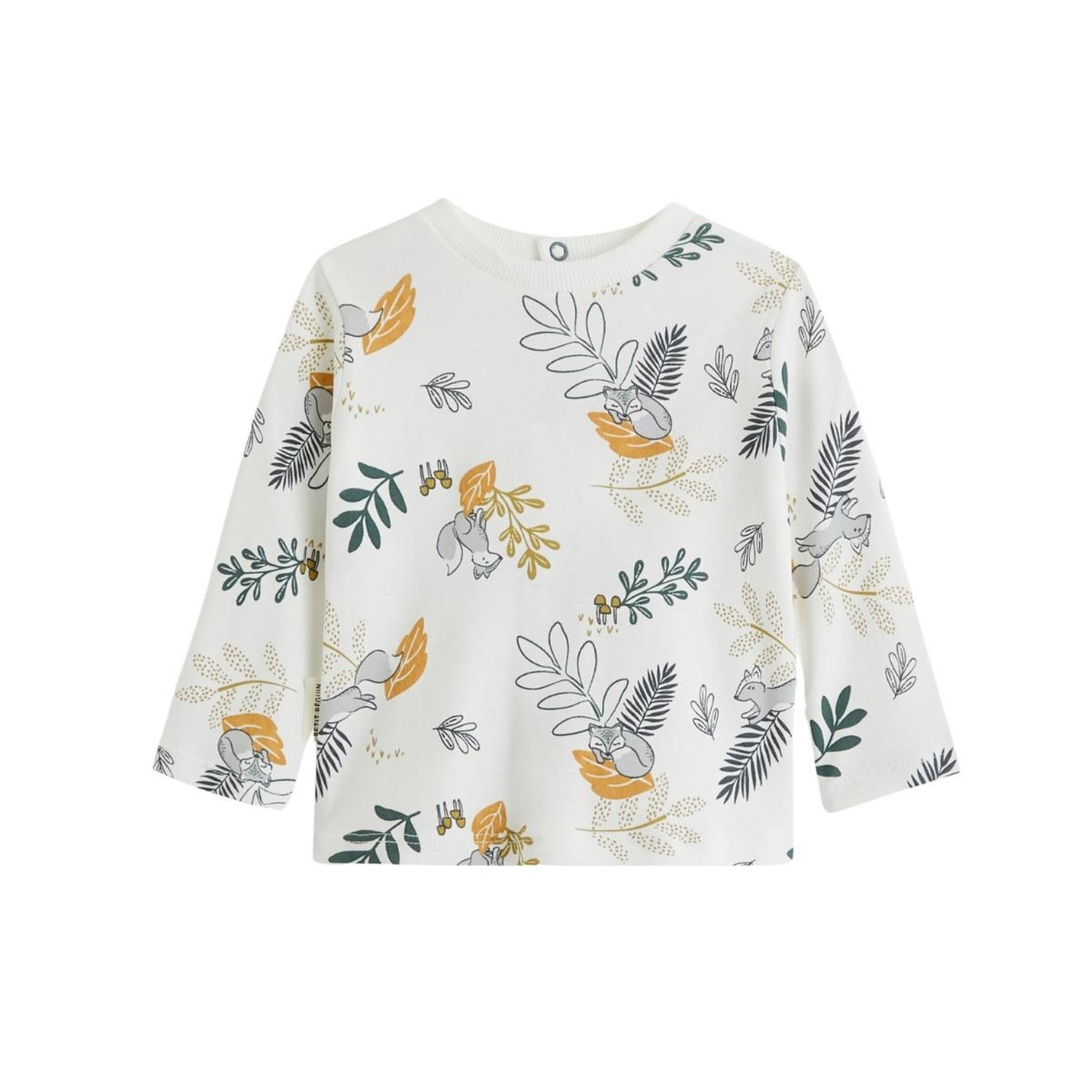 Voir la diapositive 3 : Petit Béguin Ensemble salopette bébé en velours côtelé et t-shirt elliott
