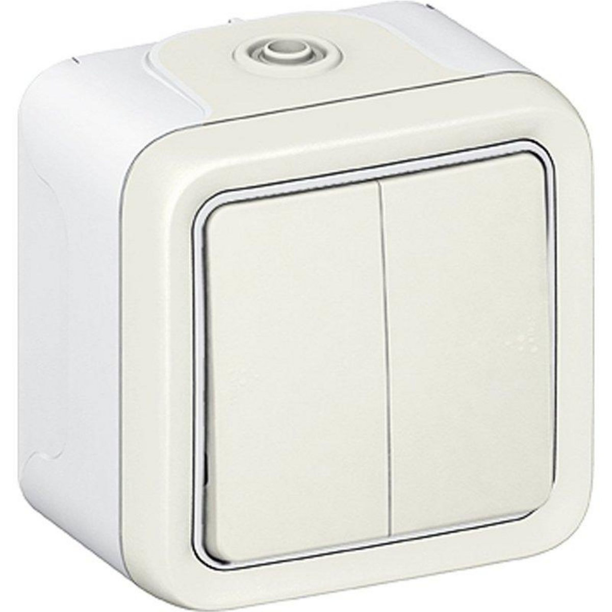 Legrand Plexo double va et vient blanc saillie