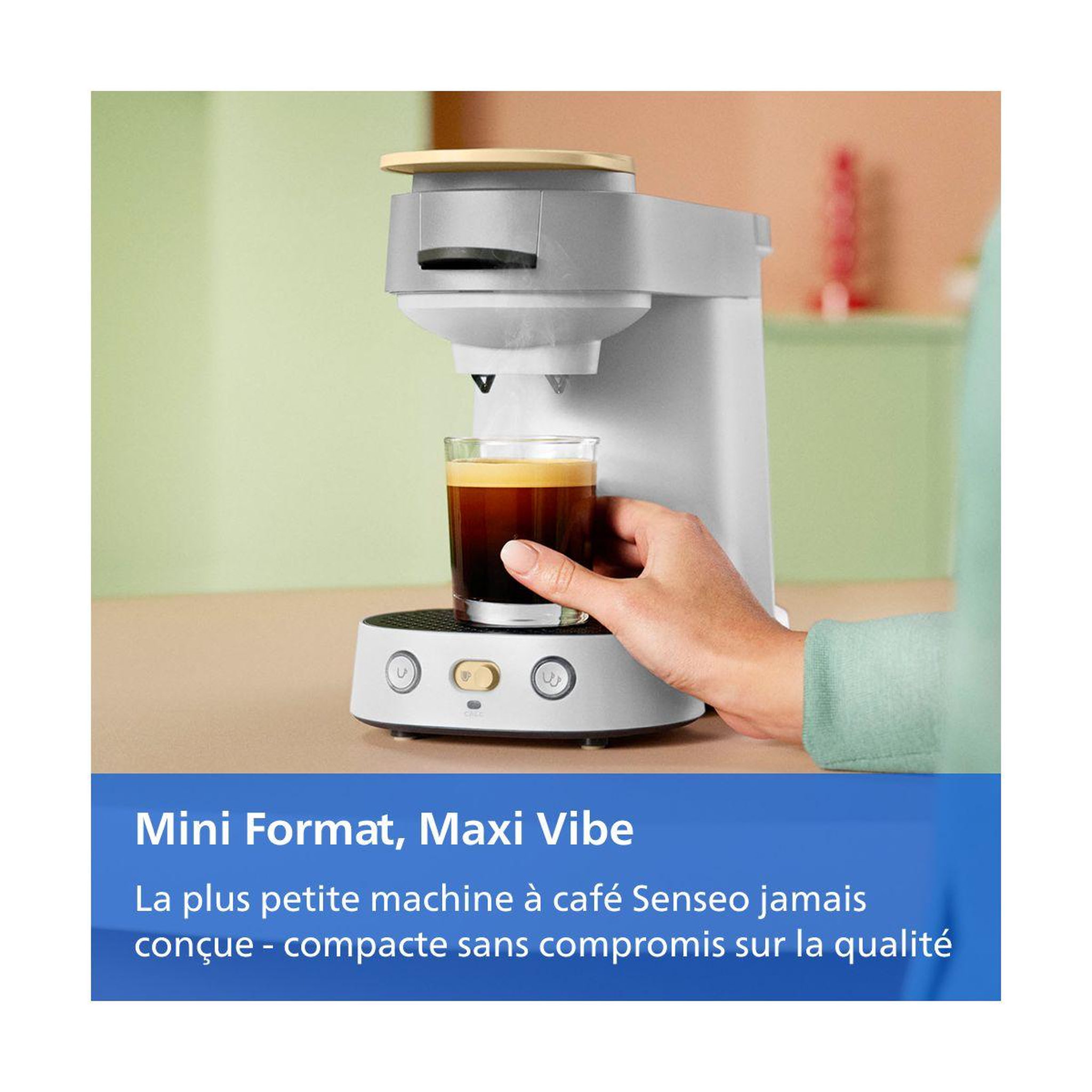 Voir la diapositive 5 : Philips Senseo CSA225/51 machine à café compacte Senseo Vibe blanc