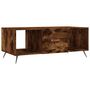 Voir la diapositive 2 : VIDAXL Table basse chene fume 102x50x40 cm bois d'ingenierie