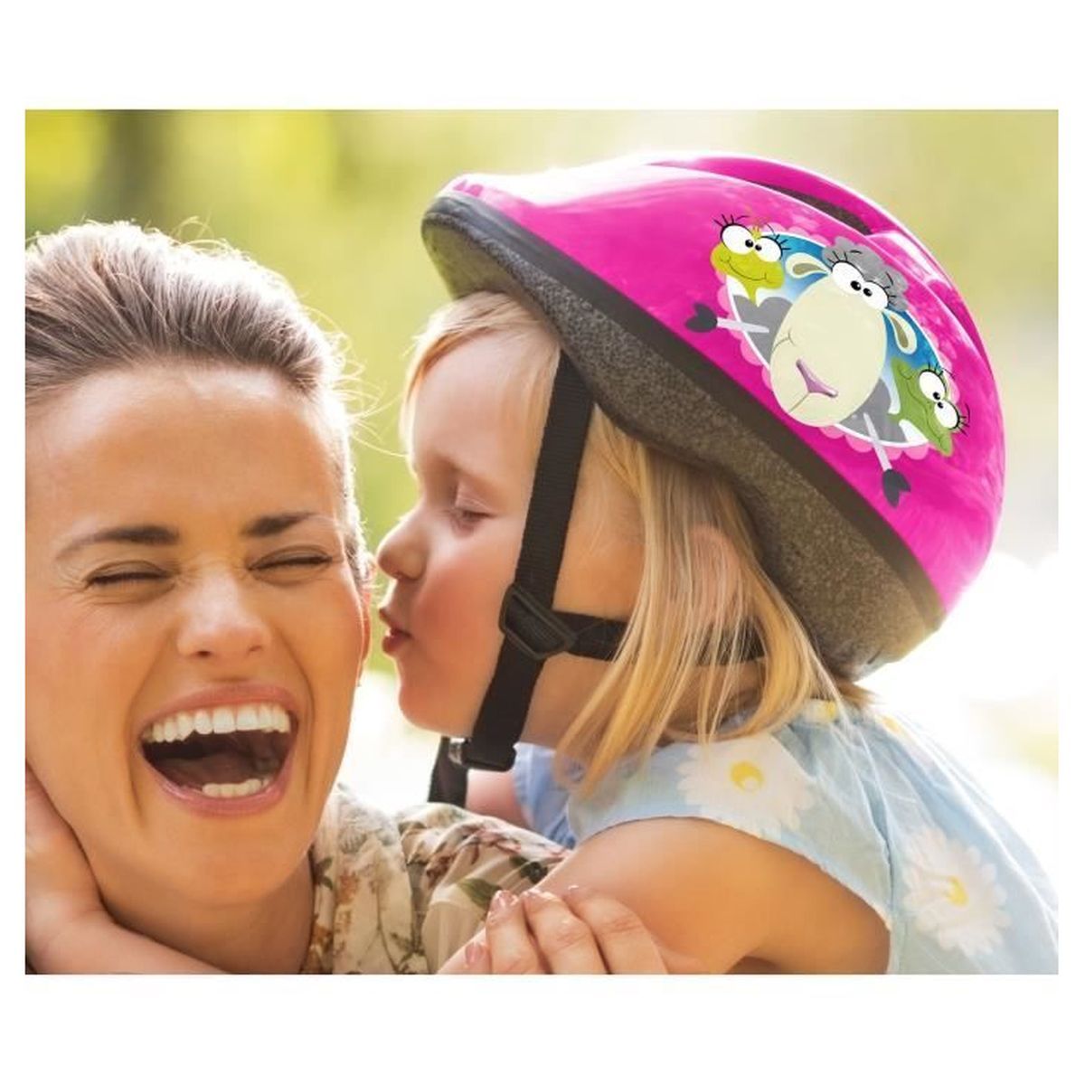 Casque + Coudières/Genouillères Rose, Animaux de la ferme