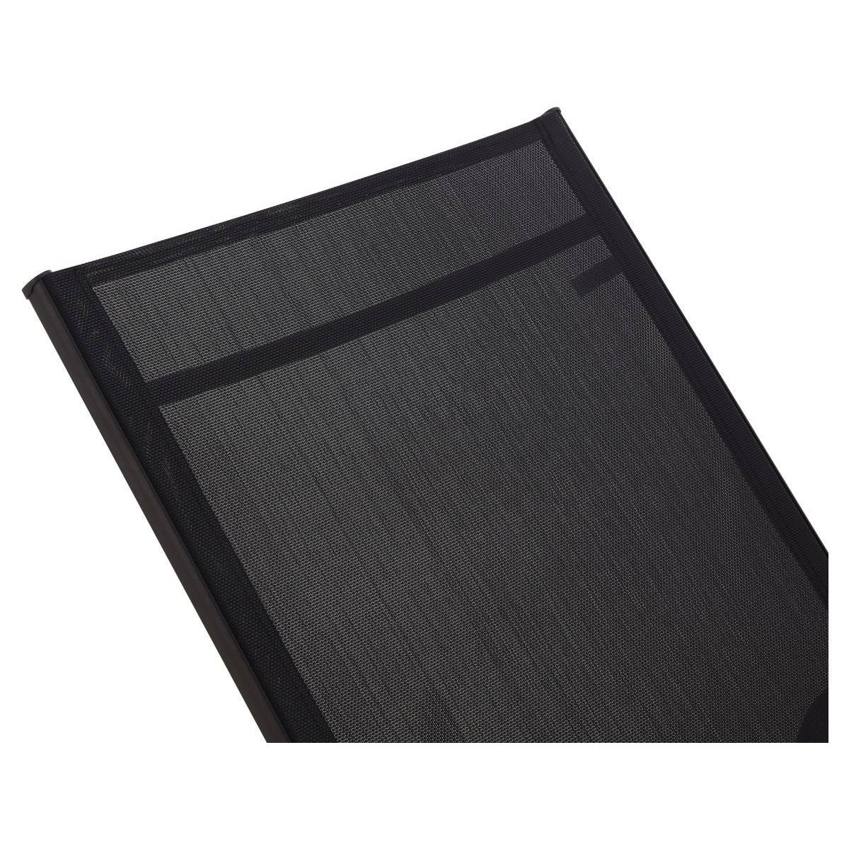 Habitat et Jardin Lot de 2 Bains de soleil en métal  Farniente  - Noir