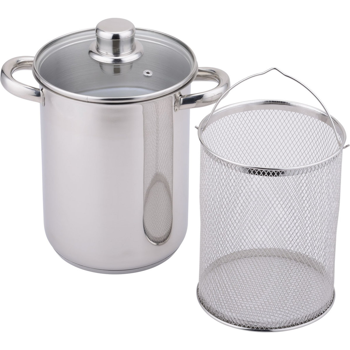 BAUMALU Cuiseur à asperge inox et verre