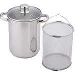 BAUMALU Cuiseur à asperge inox et verre