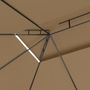 Voir la diapositive 5 : VIDAXL Belvedere 4x3x2,7 m Taupe 160 g/m^2