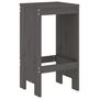 Voir la diapositive 4 : VIDAXL Ensemble de bar de jardin 7 pcs gris bois de pin massif
