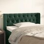Voir la diapositive 1 : VIDAXL Tete de lit avec oreilles Vert fonce 103x16x78/88 cm Velours