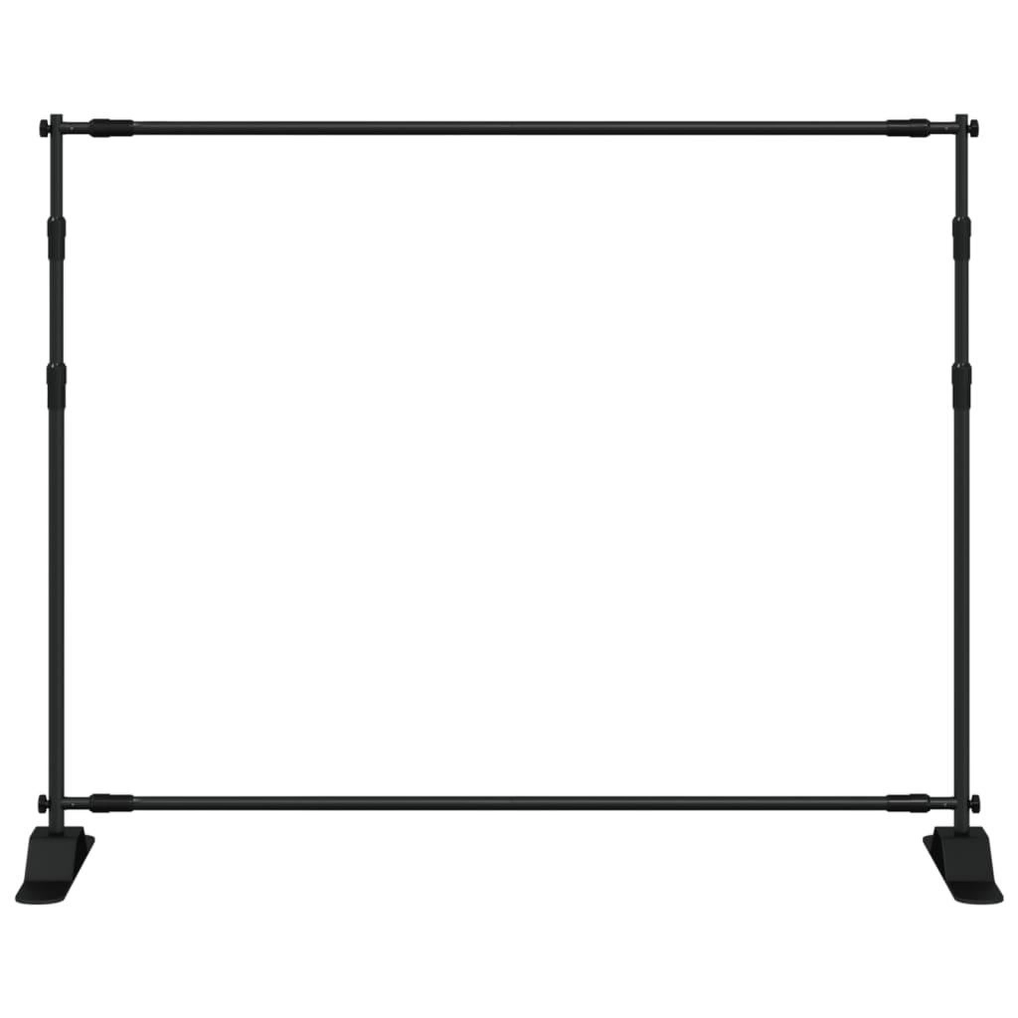 Voir la diapositive 3 : VIDAXL Support de toile de fond noir 254x243 cm acier