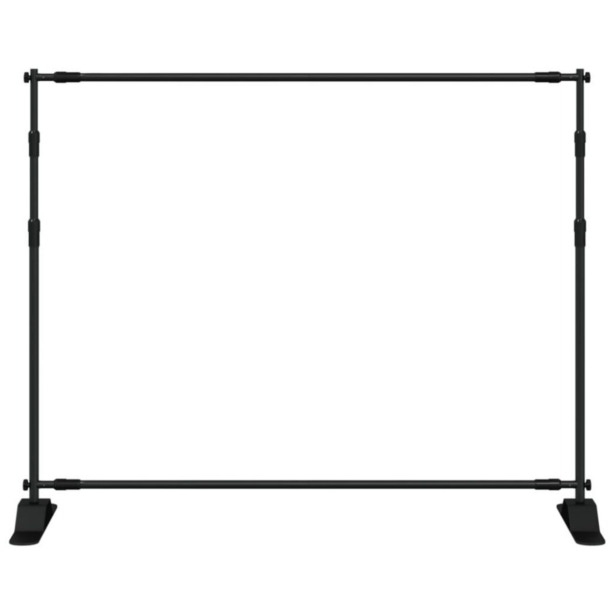 VIDAXL Support de toile de fond noir 254x243 cm acier