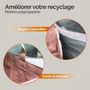 Voir la diapositive 5 : LINXOR Lot de 3 sacs de recyclage réutilisables pour tri sélectif - 160L