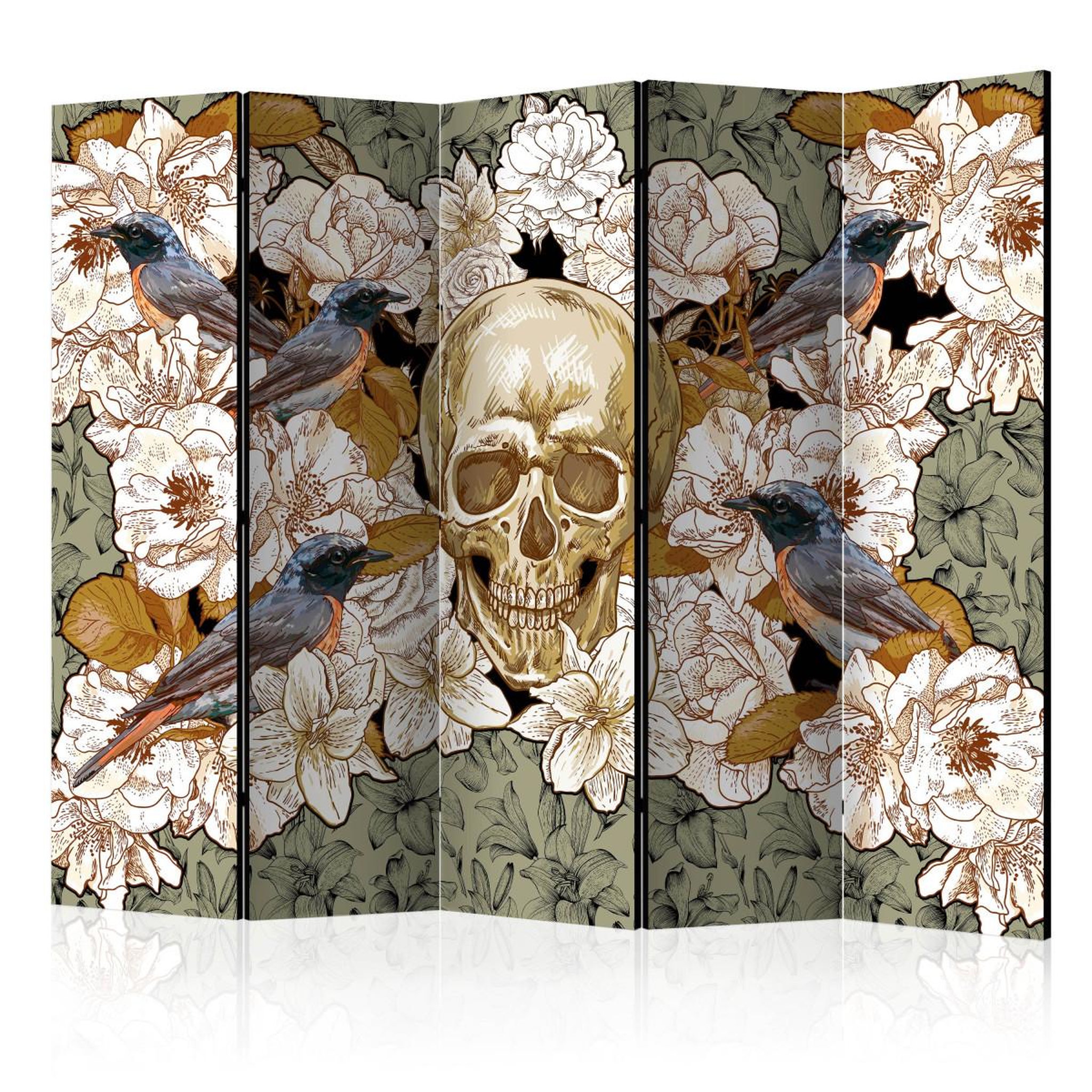 Paris Prix Paravent 5 volets  among flowers  172x225cm
