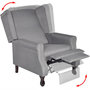 Voir la diapositive 5 : VIDAXL Fauteuil gris tissu